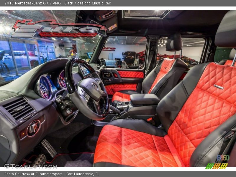 Black / designo Classic Red 2015 Mercedes-Benz G 63 AMG