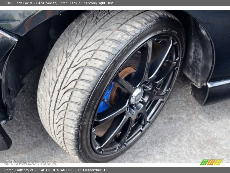 Pitch Black / Charcoal/Light Flint 2007 Ford Focus ZX4 SE Sedan