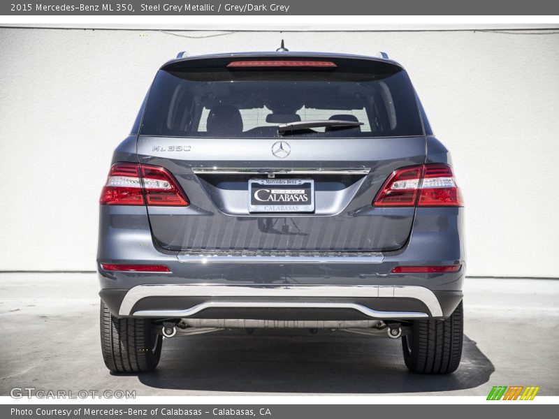 Steel Grey Metallic / Grey/Dark Grey 2015 Mercedes-Benz ML 350