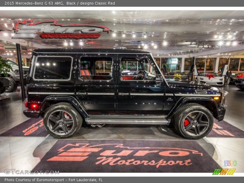Black / designo Classic Red 2015 Mercedes-Benz G 63 AMG