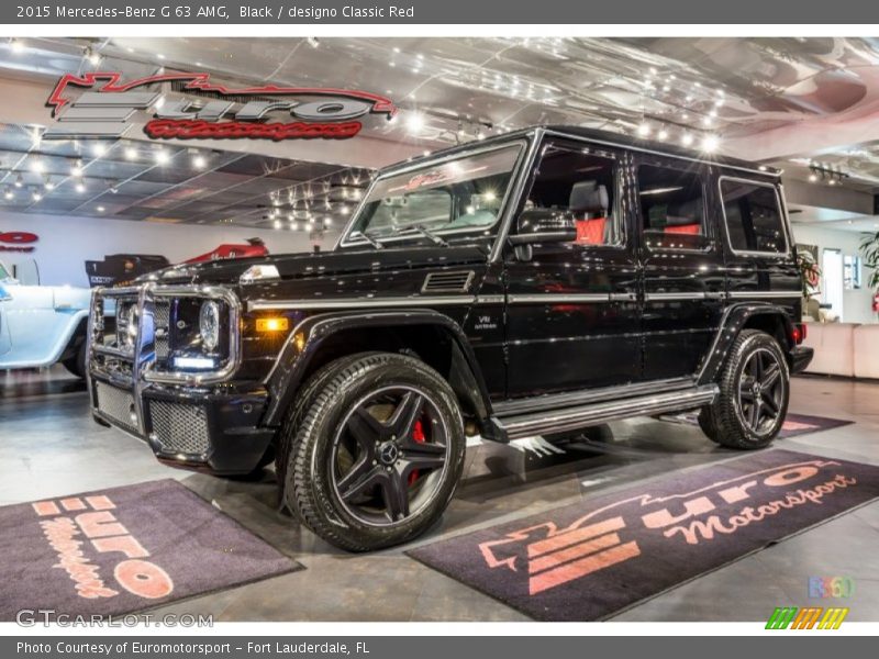 Black / designo Classic Red 2015 Mercedes-Benz G 63 AMG