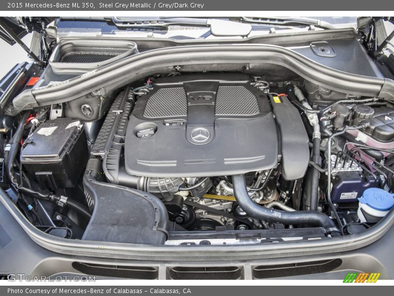 Steel Grey Metallic / Grey/Dark Grey 2015 Mercedes-Benz ML 350