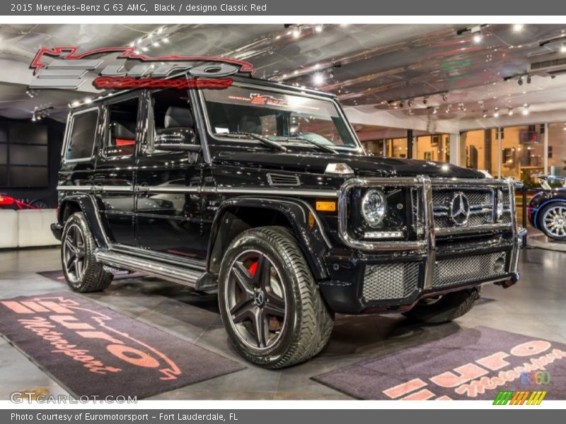 Black / designo Classic Red 2015 Mercedes-Benz G 63 AMG