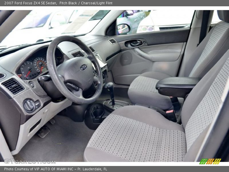 Pitch Black / Charcoal/Light Flint 2007 Ford Focus ZX4 SE Sedan