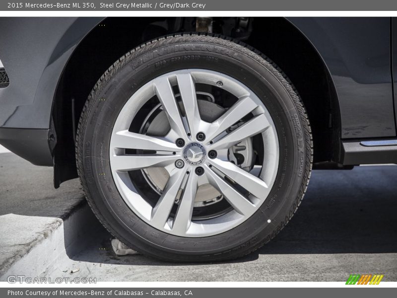Steel Grey Metallic / Grey/Dark Grey 2015 Mercedes-Benz ML 350