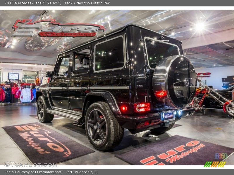Black / designo Classic Red 2015 Mercedes-Benz G 63 AMG