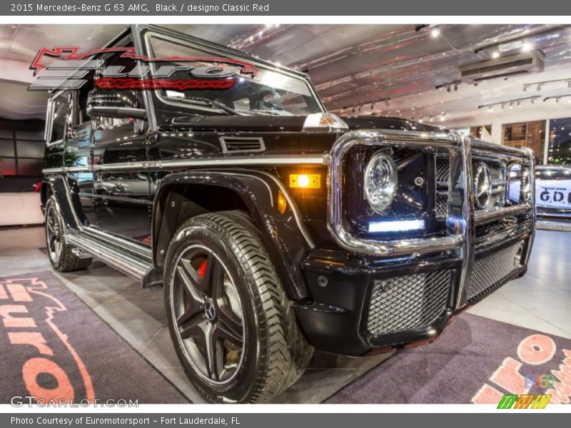 Black / designo Classic Red 2015 Mercedes-Benz G 63 AMG