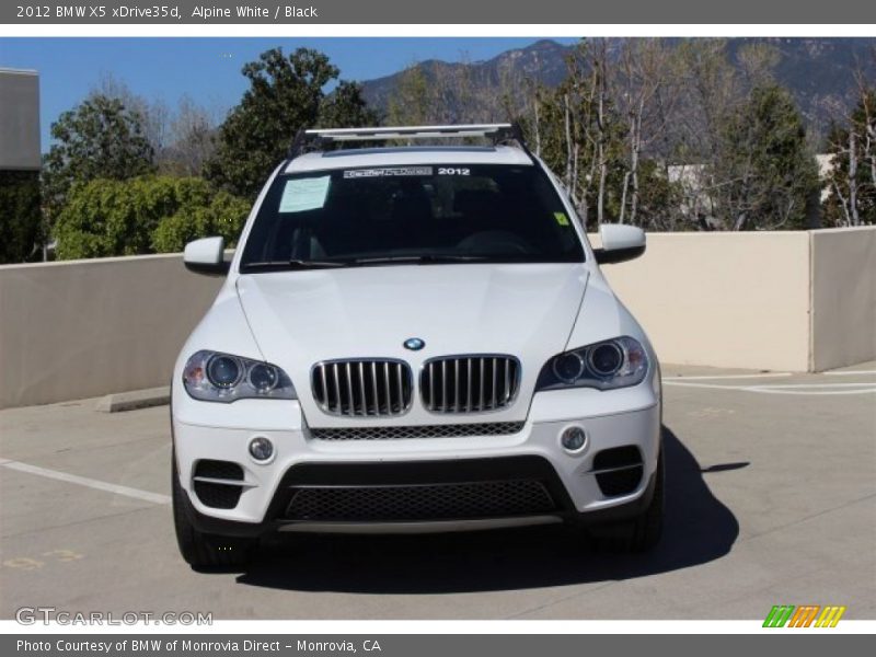 Alpine White / Black 2012 BMW X5 xDrive35d