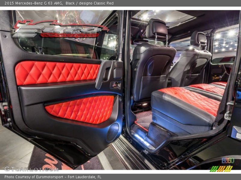 Black / designo Classic Red 2015 Mercedes-Benz G 63 AMG