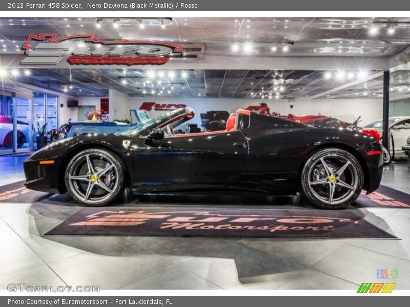Nero Daytona (Black Metallic) / Rosso 2013 Ferrari 458 Spider