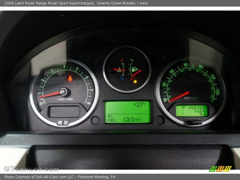 Giverny Green Metallic / Ivory 2006 Land Rover Range Rover Sport Supercharged