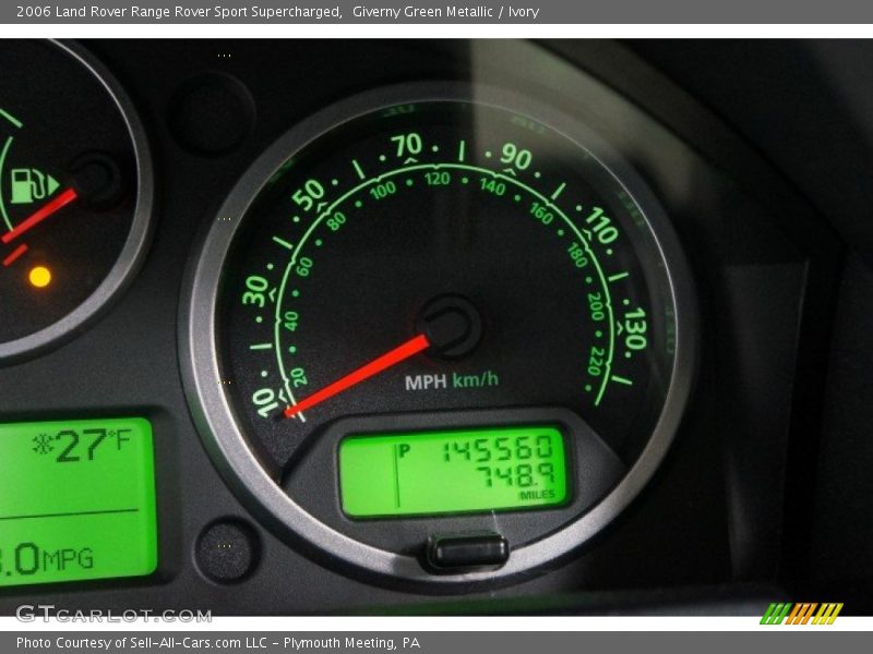 Giverny Green Metallic / Ivory 2006 Land Rover Range Rover Sport Supercharged