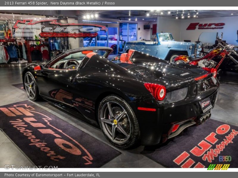 Nero Daytona (Black Metallic) / Rosso 2013 Ferrari 458 Spider