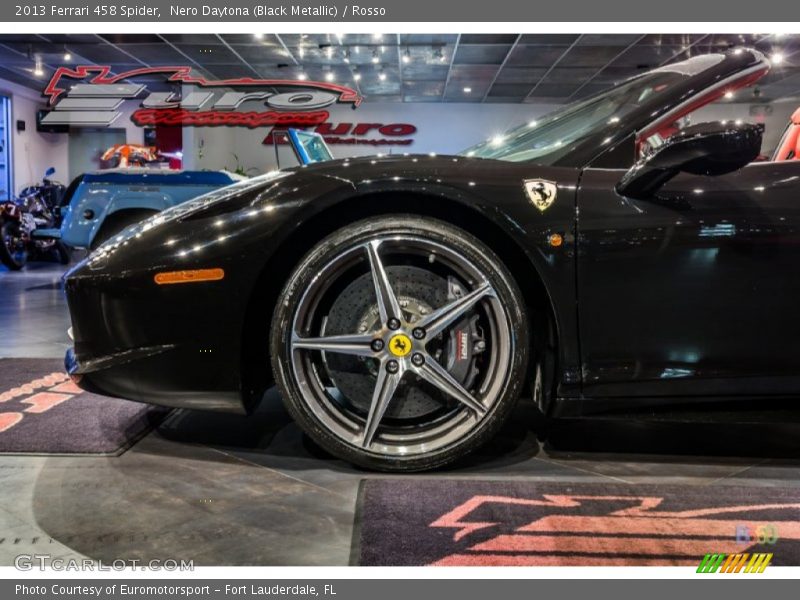 Nero Daytona (Black Metallic) / Rosso 2013 Ferrari 458 Spider