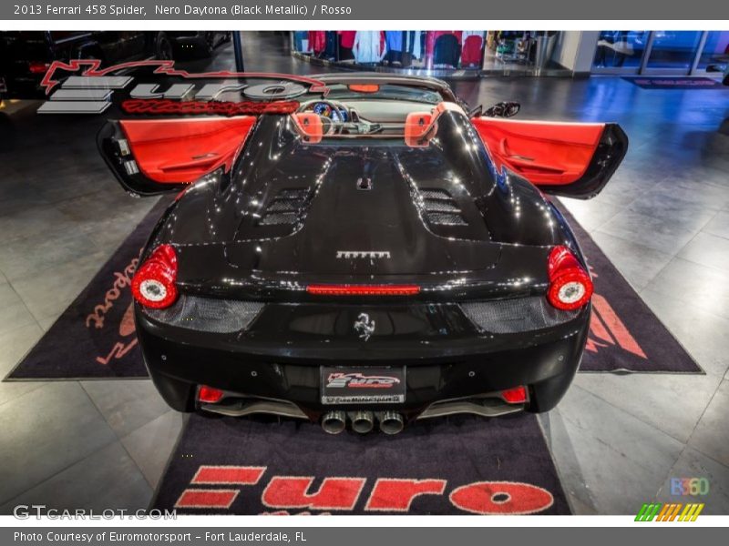 Nero Daytona (Black Metallic) / Rosso 2013 Ferrari 458 Spider