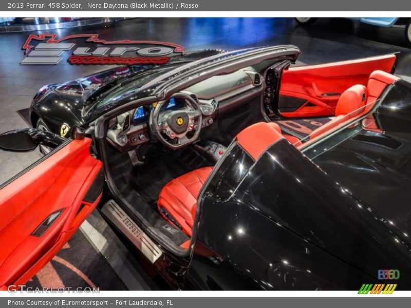 Nero Daytona (Black Metallic) / Rosso 2013 Ferrari 458 Spider