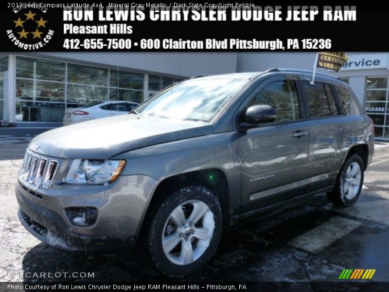 Mineral Gray Metallic / Dark Slate Gray/Light Pebble 2013 Jeep Compass Latitude 4x4
