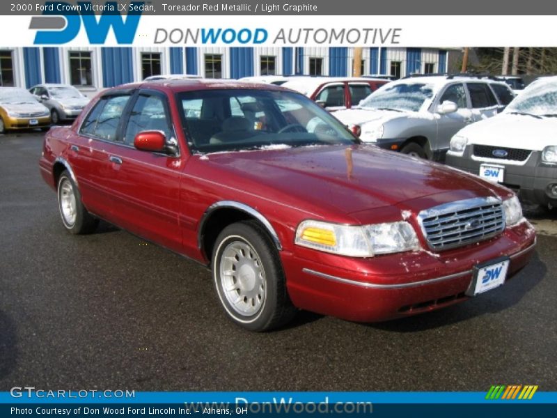 Toreador Red Metallic / Light Graphite 2000 Ford Crown Victoria LX Sedan