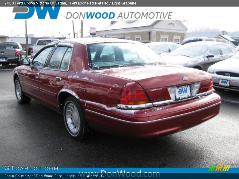 Toreador Red Metallic / Light Graphite 2000 Ford Crown Victoria LX Sedan