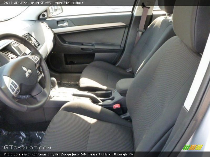Apex Silver / Black 2014 Mitsubishi Lancer SE AWC