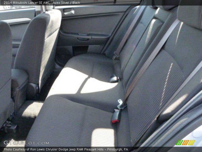 Apex Silver / Black 2014 Mitsubishi Lancer SE AWC