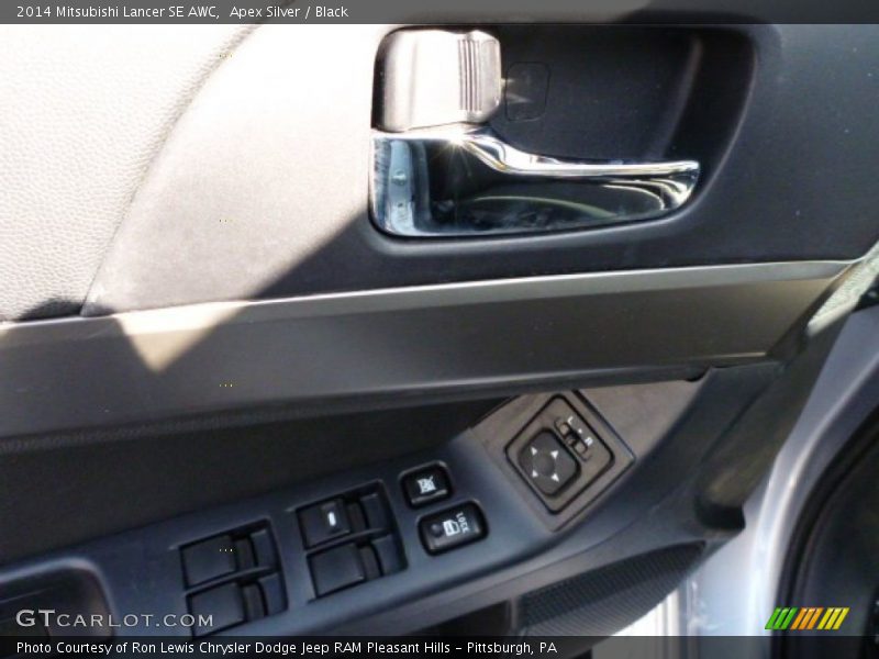 Apex Silver / Black 2014 Mitsubishi Lancer SE AWC