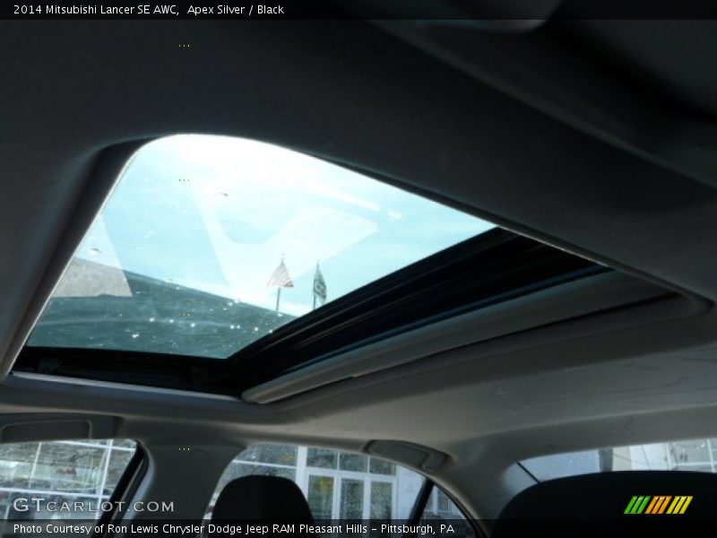 Apex Silver / Black 2014 Mitsubishi Lancer SE AWC