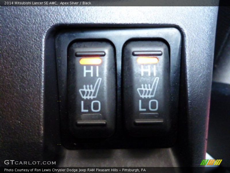 Apex Silver / Black 2014 Mitsubishi Lancer SE AWC