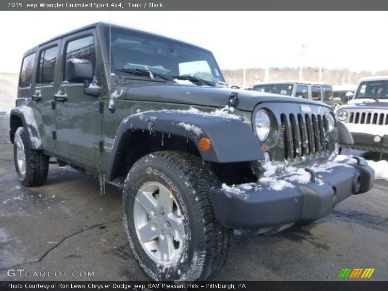 Tank / Black 2015 Jeep Wrangler Unlimited Sport 4x4