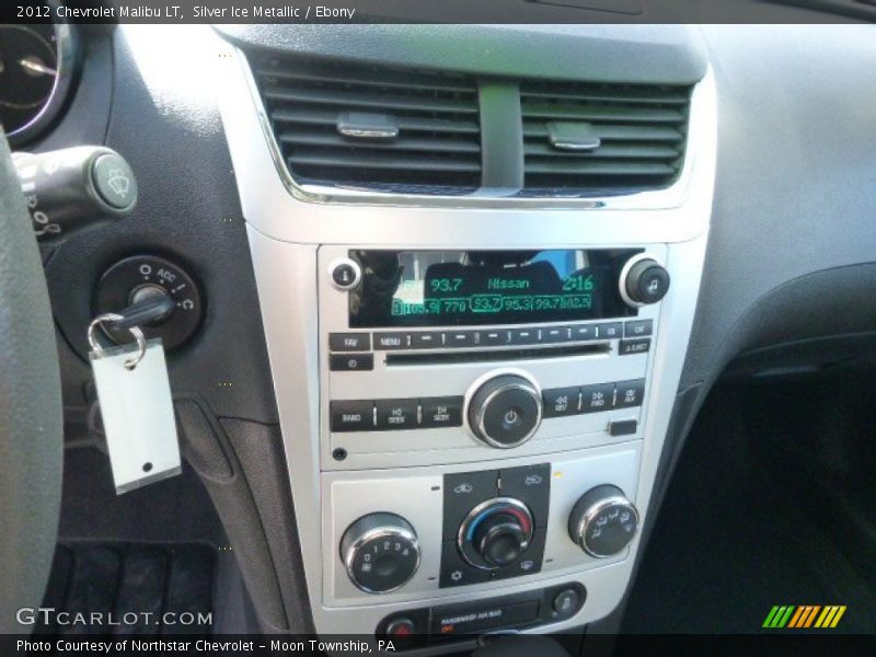 Silver Ice Metallic / Ebony 2012 Chevrolet Malibu LT