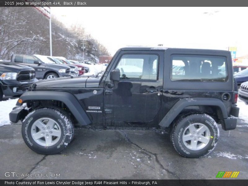 Black / Black 2015 Jeep Wrangler Sport 4x4