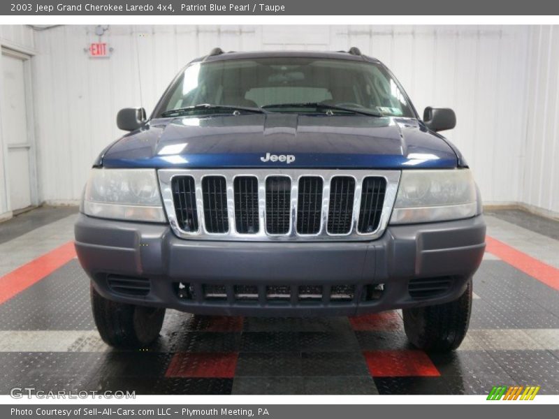 Patriot Blue Pearl / Taupe 2003 Jeep Grand Cherokee Laredo 4x4