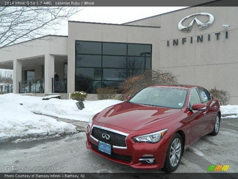 Venetian Ruby / Wheat 2014 Infiniti Q 50 3.7 AWD