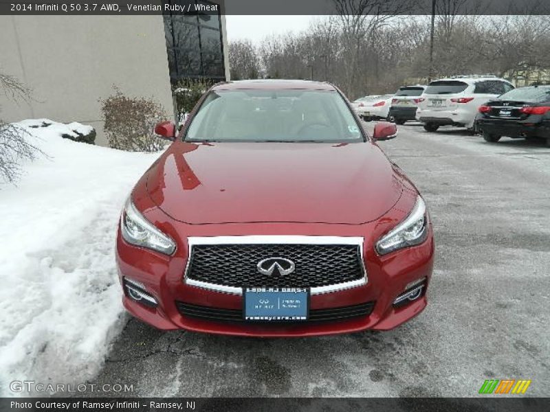 Venetian Ruby / Wheat 2014 Infiniti Q 50 3.7 AWD