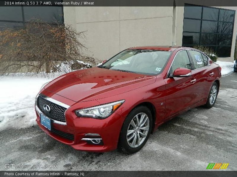 Front 3/4 View of 2014 Q 50 3.7 AWD