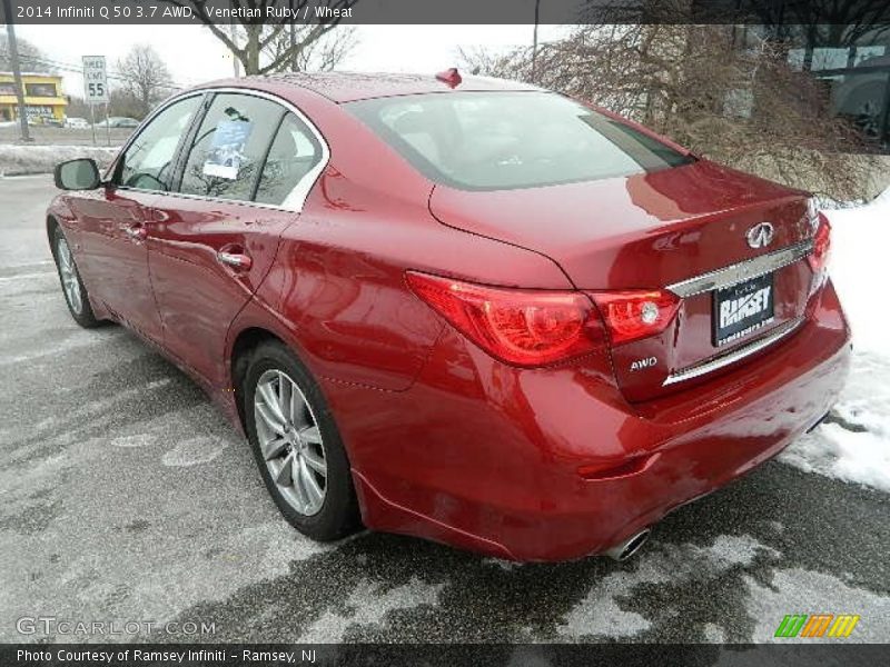 Venetian Ruby / Wheat 2014 Infiniti Q 50 3.7 AWD