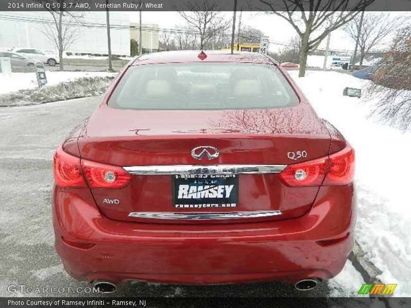Venetian Ruby / Wheat 2014 Infiniti Q 50 3.7 AWD