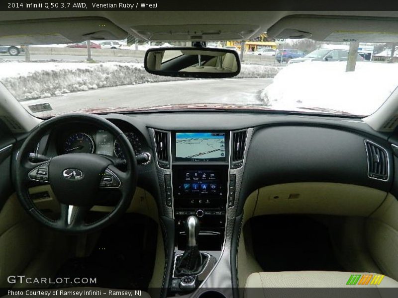Venetian Ruby / Wheat 2014 Infiniti Q 50 3.7 AWD