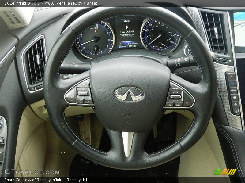 Venetian Ruby / Wheat 2014 Infiniti Q 50 3.7 AWD