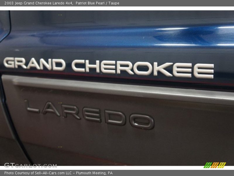 Patriot Blue Pearl / Taupe 2003 Jeep Grand Cherokee Laredo 4x4