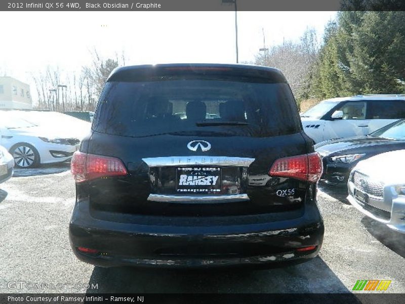 Black Obsidian / Graphite 2012 Infiniti QX 56 4WD