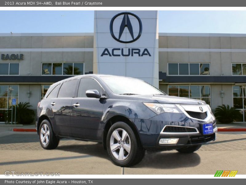 Bali Blue Pearl / Graystone 2013 Acura MDX SH-AWD