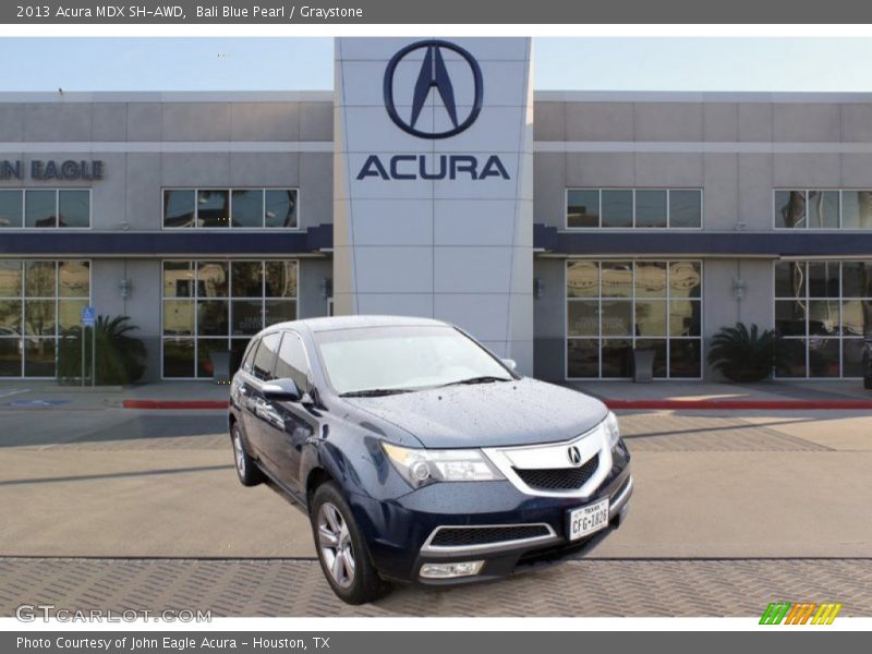 Bali Blue Pearl / Graystone 2013 Acura MDX SH-AWD