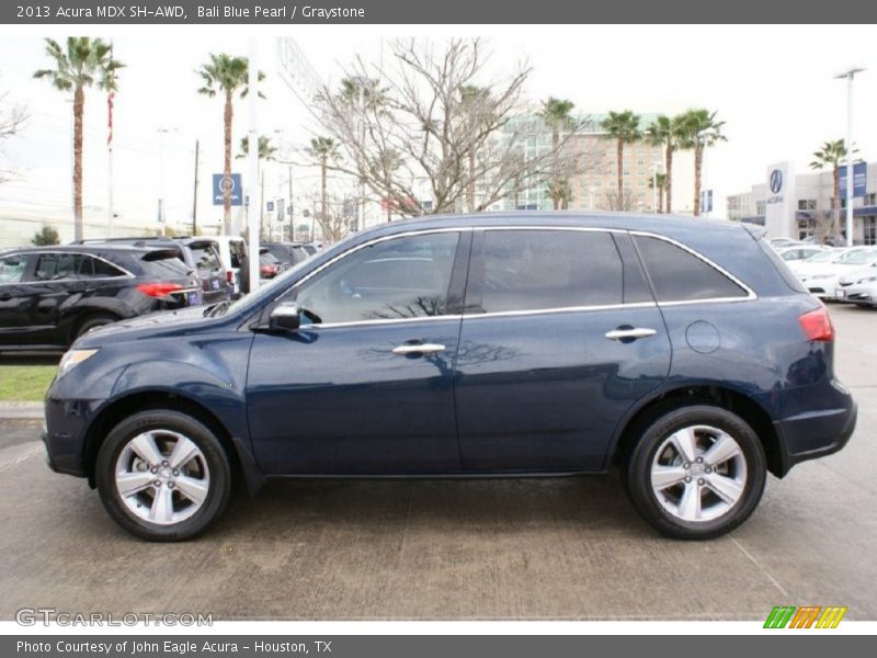 Bali Blue Pearl / Graystone 2013 Acura MDX SH-AWD