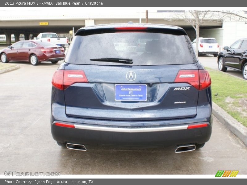 Bali Blue Pearl / Graystone 2013 Acura MDX SH-AWD