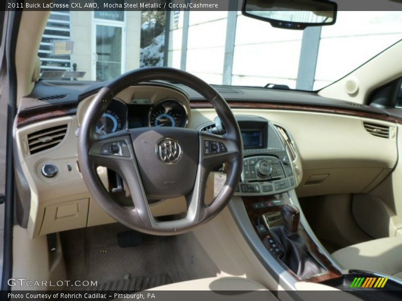 Mocha Steel Metallic / Cocoa/Cashmere 2011 Buick LaCrosse CXL AWD