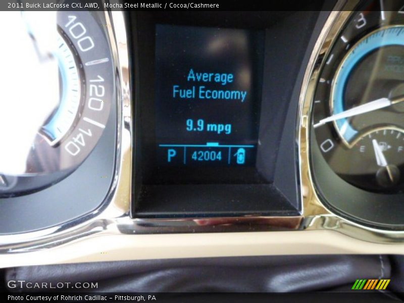 Mocha Steel Metallic / Cocoa/Cashmere 2011 Buick LaCrosse CXL AWD