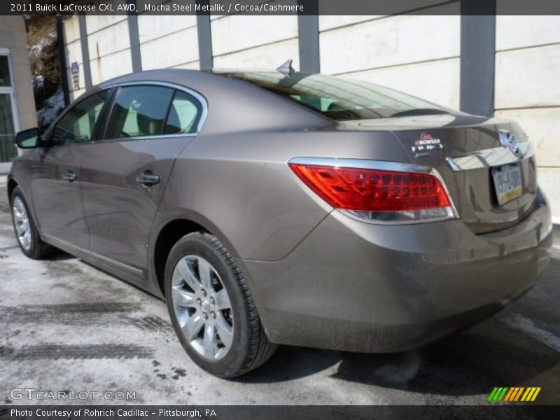 Mocha Steel Metallic / Cocoa/Cashmere 2011 Buick LaCrosse CXL AWD