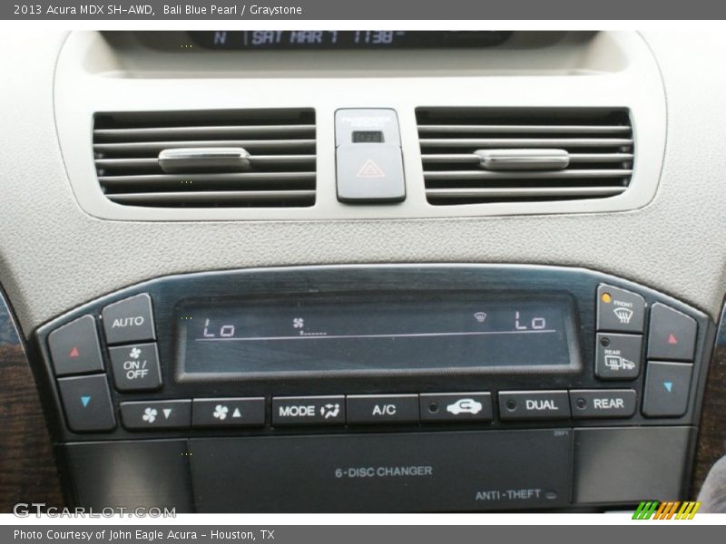 Bali Blue Pearl / Graystone 2013 Acura MDX SH-AWD