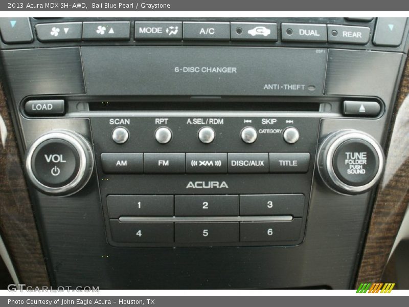 Bali Blue Pearl / Graystone 2013 Acura MDX SH-AWD